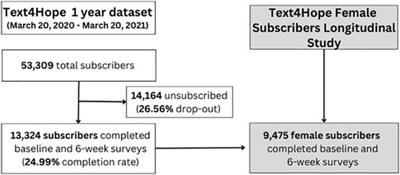 The effectiveness of CBT-based daily supportive text messages in improving female mental health during COVID-19 pandemic: results from the Text4Hope program